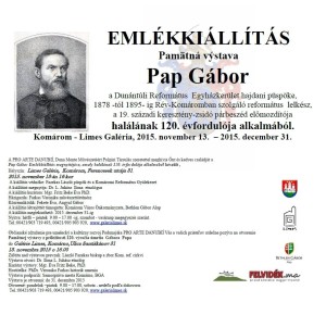 Pamätná výstava Pap Gábor