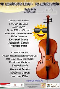 Lehárovo leto 22022 / Lehár nyár 2022/  3 TENORI