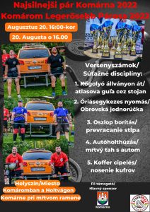 Najsilnejší pár Komárna 2022