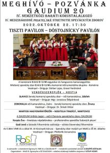 Gaudium 20 – Pozvánka