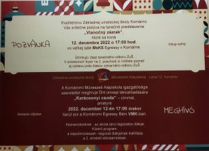 „Vianočný zázrak“ / program ZUŠ Komárno