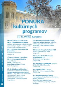 Komárno týždenný program