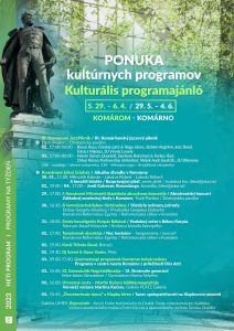 Ponuka kultúrnych programov / kulturális PROGRAMAJÁNLÓ – týždenný / heti