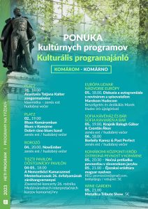 Ponuka kultúrnych programov / kulturális PROGRAMAJÁNLÓ – týždenný / heti