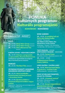 Ponuka kultúrnych programov / kulturális PROGRAMAJÁNLÓ – týždenný / heti