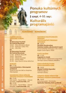 Ponuka kultúrnych programov / kulturális PROGRAMAJÁNLÓ – týždenný / heti