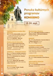 Ponuka kultúrnych programov / kulturális PROGRAMAJÁNLÓ – týždenný / heti