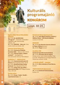 Ponuka kultúrnych programov / kulturális PROGRAMAJÁNLÓ – týždenný / heti