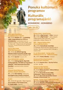 Ponuka kultúrnych programov / kulturális PROGRAMAJÁNLÓ – týždenný / heti