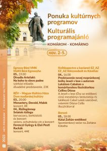 Ponuka kultúrnych programov / kulturális PROGRAMAJÁNLÓ – týždenný / heti