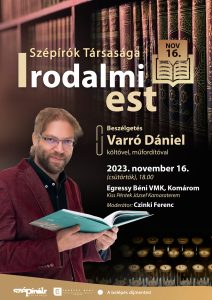 Szépírók Társasága Irodalmi est Varró Dániel