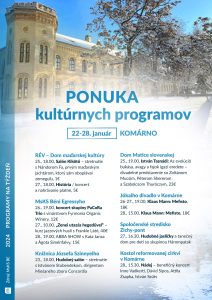 Ponuka kultúrnych programov / kulturális PROGRAMAJÁNLÓ – týždenný / heti