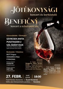 Benefikčný koncert a ochutnávka vín – Jótékonysági koncert és bor kóstoló