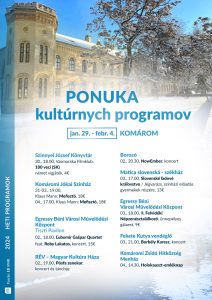 Ponuka kultúrnych programov / kulturális PROGRAMAJÁNLÓ – týždenný / heti