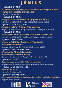 Program Knižnica Józsefa Szinnyeiho v Komárne / Szinnyei József Könyvtár