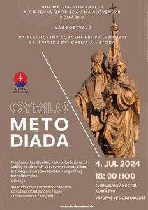 CYRILOMETODIÁDA – koncert Danubius Octet Singers s Idou Rapaičovou