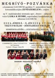 V. medzinárodné stretnutie spev. zborov – zábavný večer LÁSKA K HUDBE