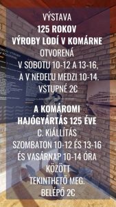 Výstava 125 rokov výroby lodí v Komárne