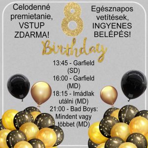 Celodenné premietanie – kino Tatra mozi
